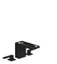 AXOR-HG-AXOR-MyEdition-3-Loch-Waschtischarmatur-110-mit-Push-Open-Ablaufgarnitur-ohne-Platte-Mattschwarz-47072670 gallery number 1